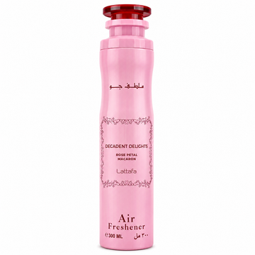 Air Freshener DECADENT DELIGHTS Rose Petal Macaron Lattafa 300ml