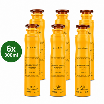 Air Freshener DECADENT DELIGHTS Passion Fruit Macaron Lattafa 6x 300ml